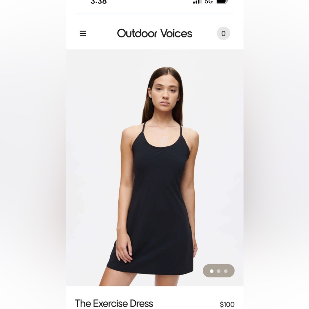 Outdoor voices athletic dress “the exercise dress”